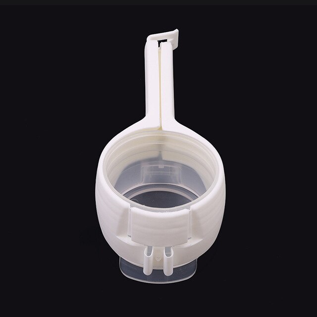 Clip de sellado de bocadillos pinza selladora para mantenimiento fresco de plástico auxiliar de ahorro de alimentos de viaje Gadgets de cocina sello verter bolsa de almacenamiento Clip: Blanco