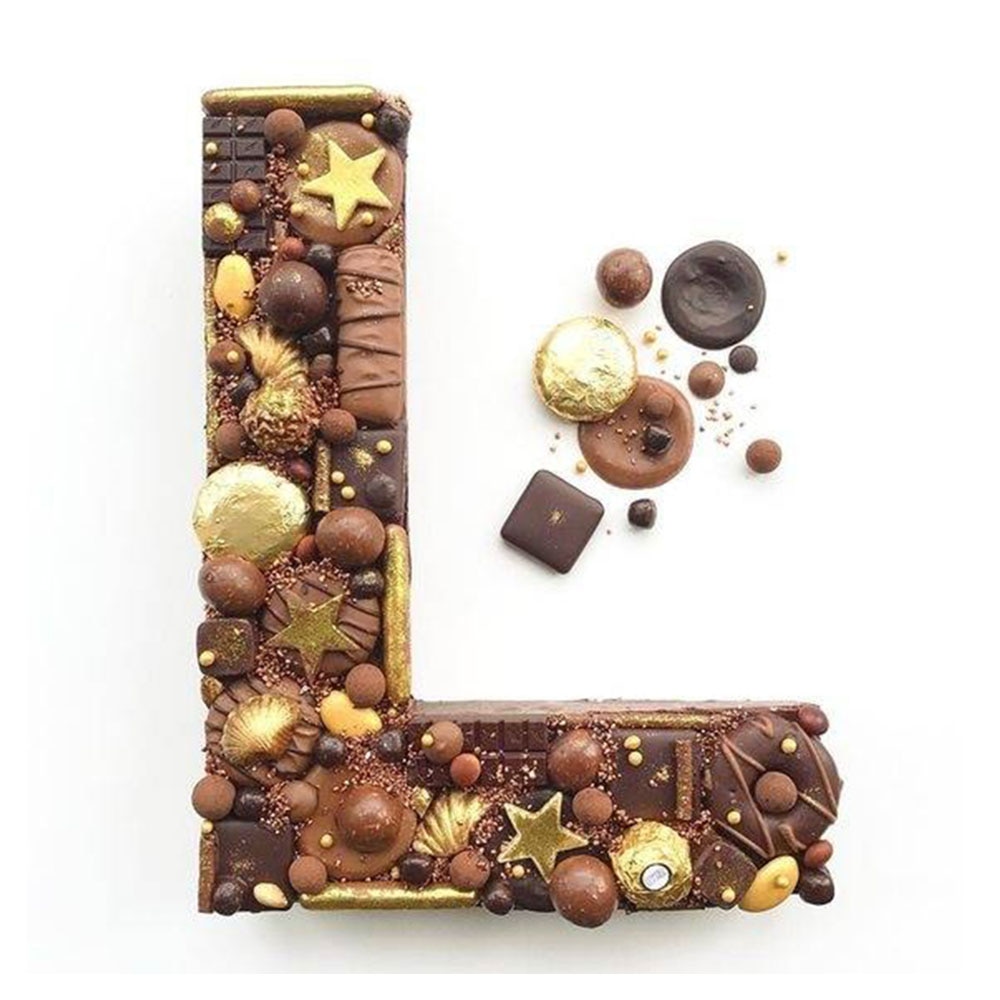 26Pcs Alfabetische Brief Cakevorm Plastic Cake Stencils Keuken Bakken Tools Diy Bruiloft Verjaardag Anniversary Wit 4 "/6''/8"