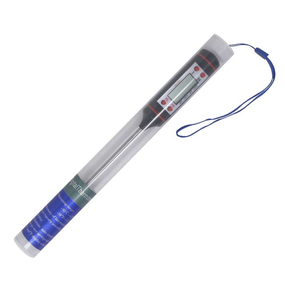 Digital Food Thermometer Meat Cooking BBQ Probe Temperature Meter: Green