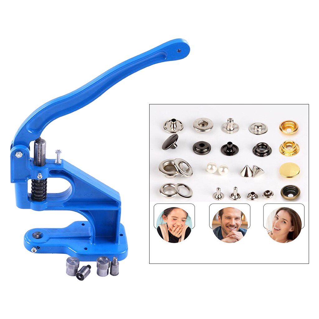 Hand Press Grommet Machine for Eyelets, Snaps, Rivets, Button Covers , Fastener