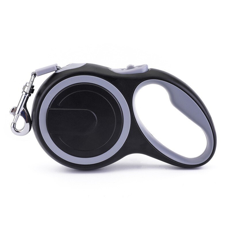 Durable Reflective Pet Dog Leashes For Large Dogs Automatic Extending Traction Rope Strong Retractable Big Dog Pet Walking Leads: Gray / 5m - 25kg