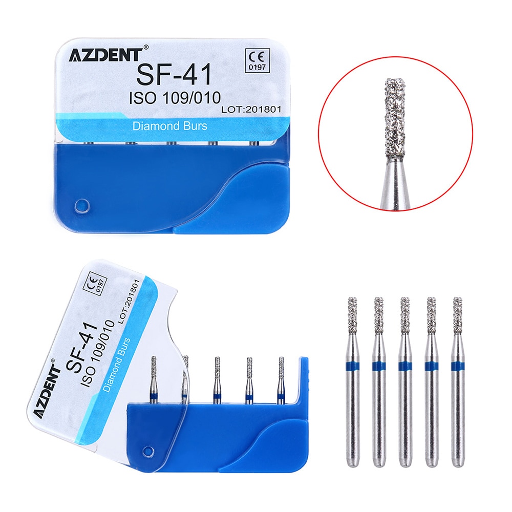 100pcs/20Boxes Dental Diamond Burs Drill Dental Burs Dia-burs for High Speed Handpiecess Medium FG 1.6M Dentist