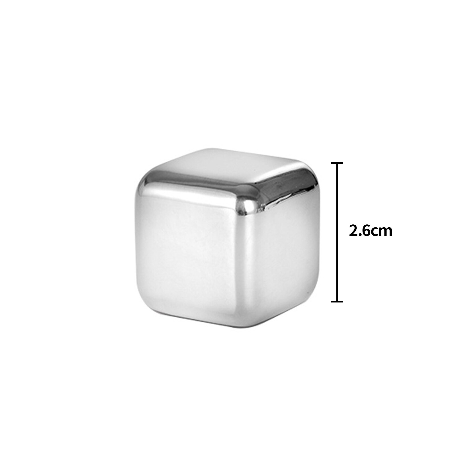 Reusable Stainless Steel Whiskey Stones Ice Cubes Alcohol Supplies Beer Wine Cooling Cube Chilling Rock Quick-Frozen Ice Cube