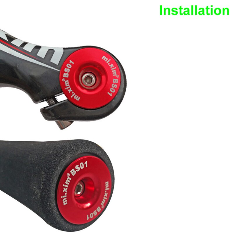 1Pair Aluminum Handlebar End Caps Bicycle Bike Handlebar Grip End Plug Handle Grip End Stoppers Expansion Plug