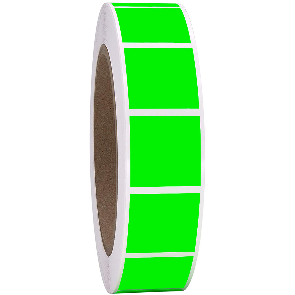 100-500pcs Color Coding Labels Stickers Square Chroma Labels Stickers 1 Inch Round Red Yellow Blue Green Self-Adhesive Stickers