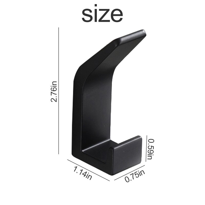 Crochet Double pour serviette, noir et blanc, pour vêtements de salle de bain, chambre à coucher, crochet pour manteau, accessoires de cuisine pour salon