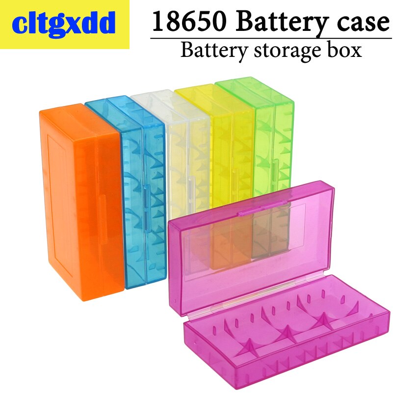 1Pc 2 Slots 18650 Batterij Case Plastic Transparant Hard Batterij Case Houder Opbergdoos