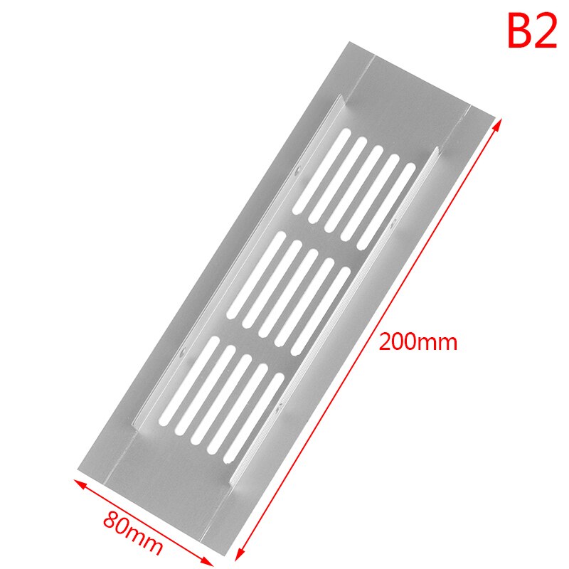 Aluminum ventilation mesh Multipurpose vent Rectangular wardrobe ventilation hole cabinet Shoe cabinet bookcase ventilation mesh: B2