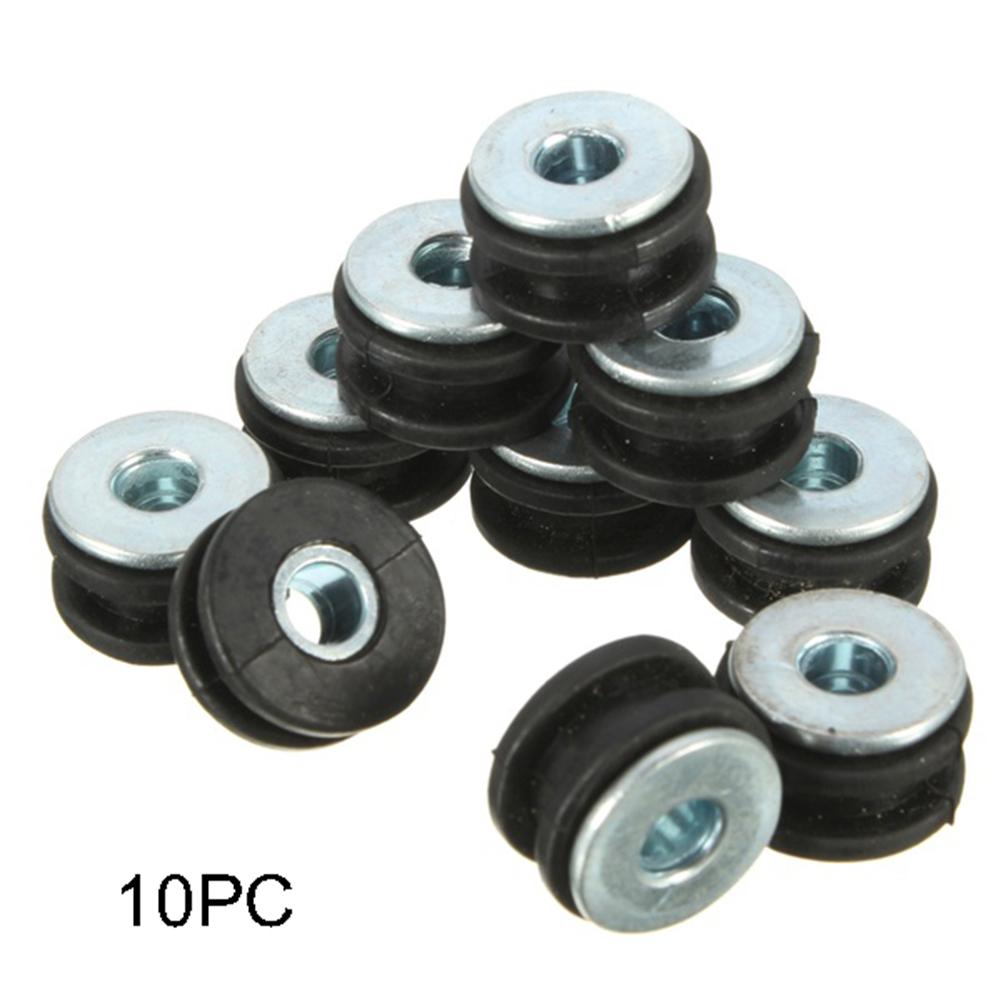 10 pièces moto en caoutchouc carénage capot oeillet bague boulons joint accessoires