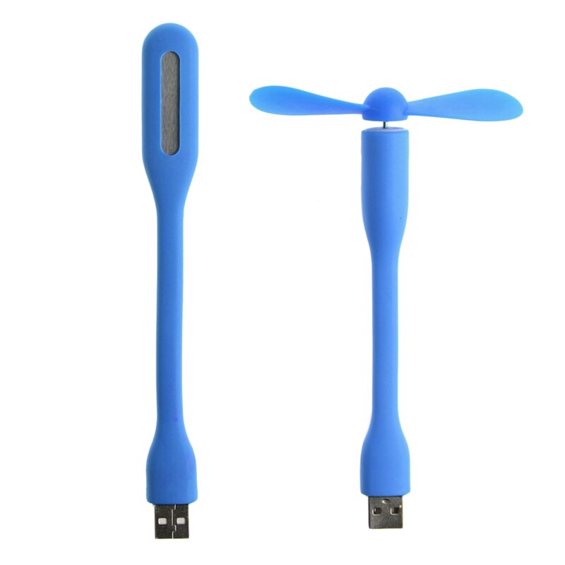 Flexible USB Fan USB LED Light Lamp For MacBook Laptop Notebook PC Power Bank: 4N2502-BL