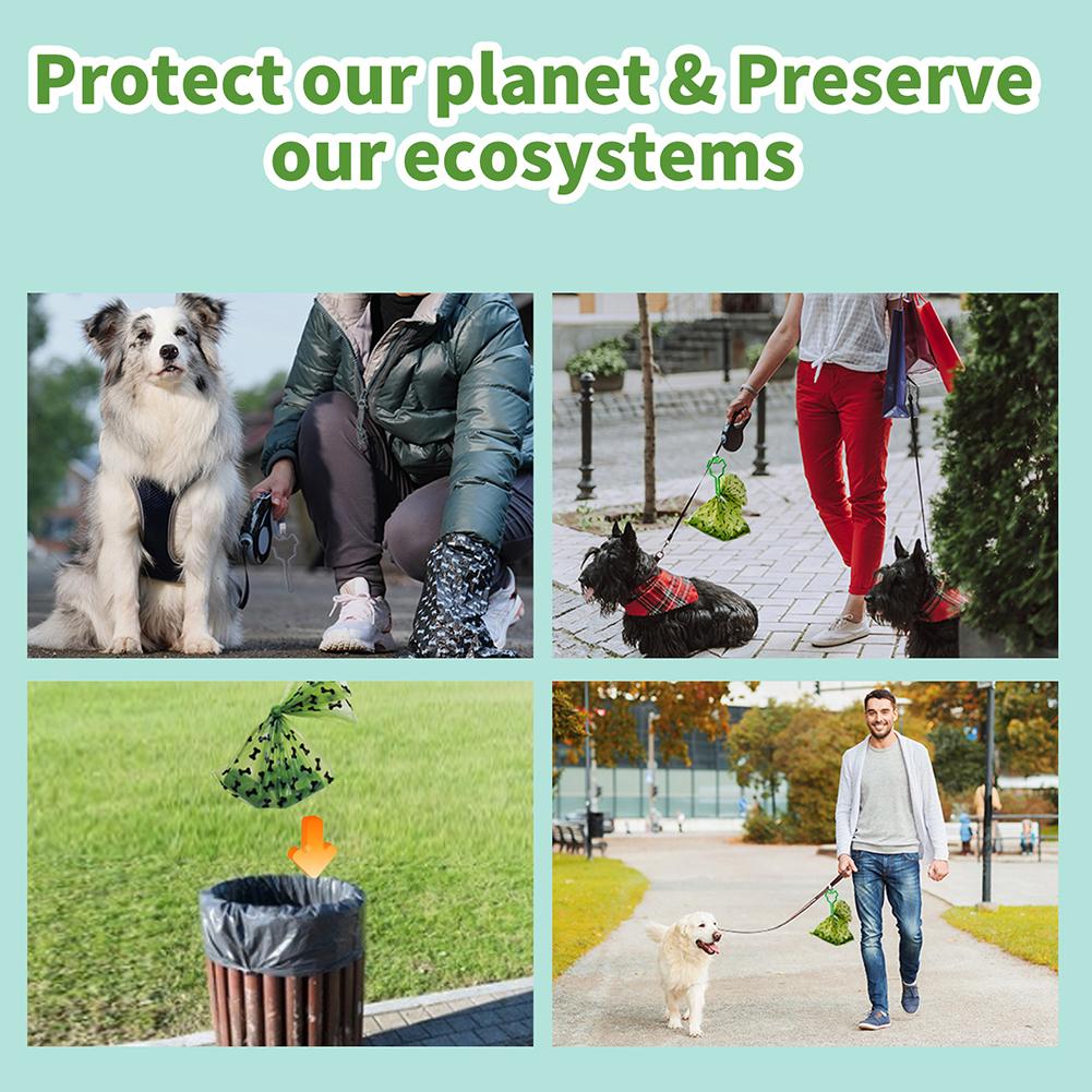 9/18/36 rolls Dog Poop Bag Pet Poop Picker Degradable Poop Picker Eco-friendly Dog Waste Disposal Bags