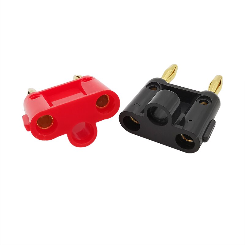 10 Connecteurs Banane Jack 4mm Noir – Pour Haut-parleur (Neuf – Uxcell)