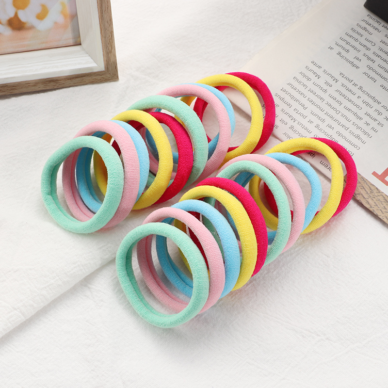 20pcs Girls Big Elastic Hair Bands Rubber Band Ponytail Holder Gum Headband Rubber Bands Women Hair Accessories