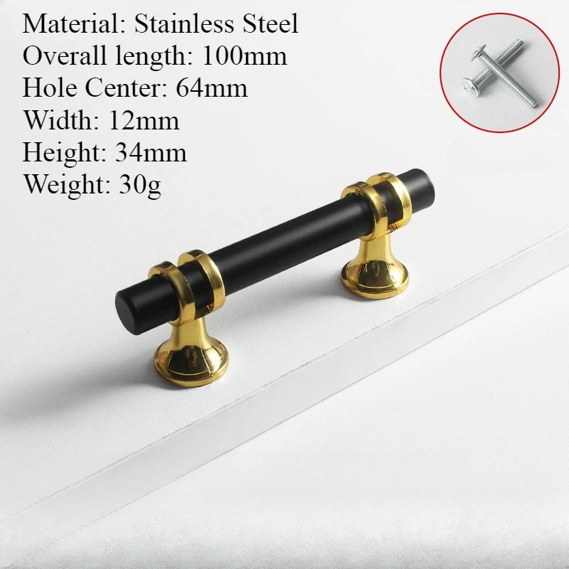 Tiradores de puerta dorados y negros modernos de 50mm-300mm, tiradores de armario de cocina, pomos de cajón sólidos, herrajes para muebles de: Blanco