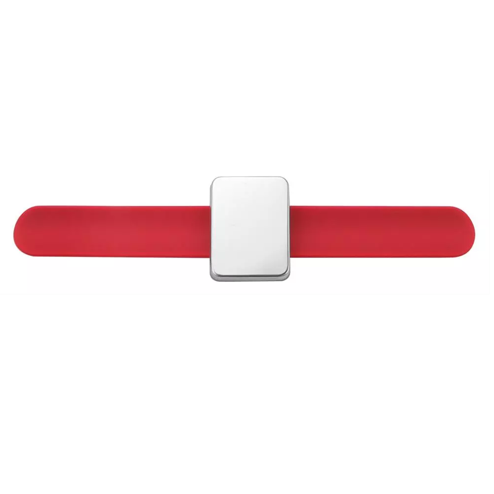 Magnetisk nålepude silikone håndled nålepude sikker armbånd nålepude opbevaring synåle armbånd nåleholder 5 farver: Rød