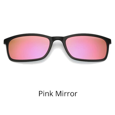 Ralferty 8803 Magnet Sunglasses Clips Spare Magnetic Glasses Frames (Only fit to 8803 original frame): Pink Mirror