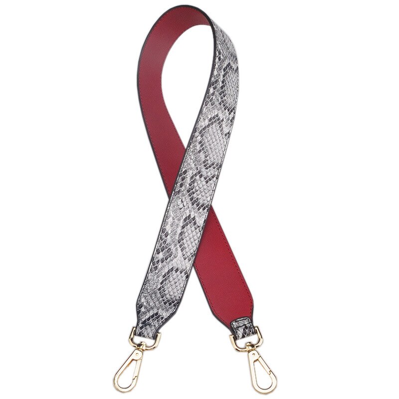 Bolso de piel sintética con correa para mujer, bandolera de cuero de , Mini Cinturón de piel de serpiente, tamaño 90cm,: 11 Shoulder strap