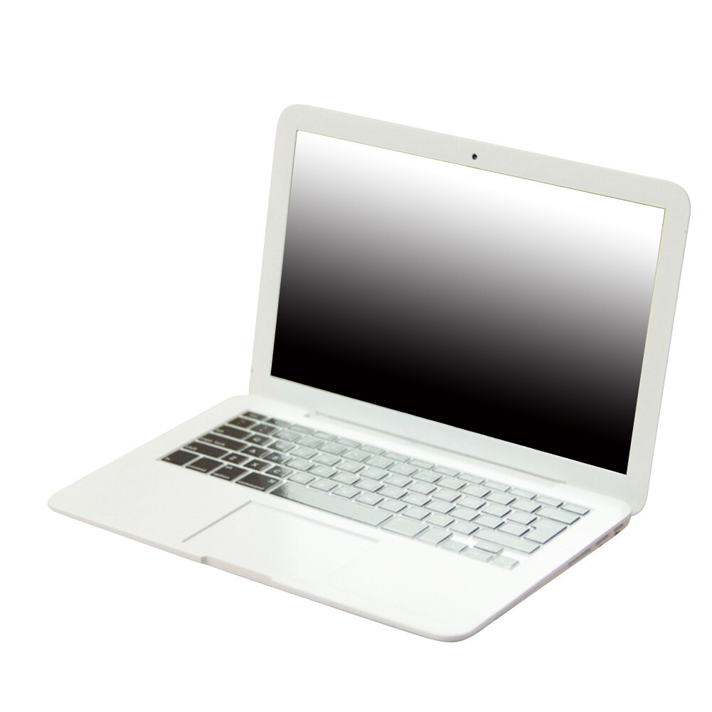 Mädchen-spielzeug: tragbarer Mini-schminkspiegel in laptopform, Ideal zum spielen und entspannen.: Silber