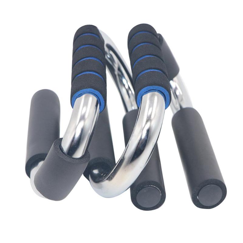 1 par Fitness Push Up barras de soporte de Pushup deporte gimnasio ejercicio entrenamiento pecho Bar esponja ejercitador con sujeción para las manos para la construcción del cuerpo