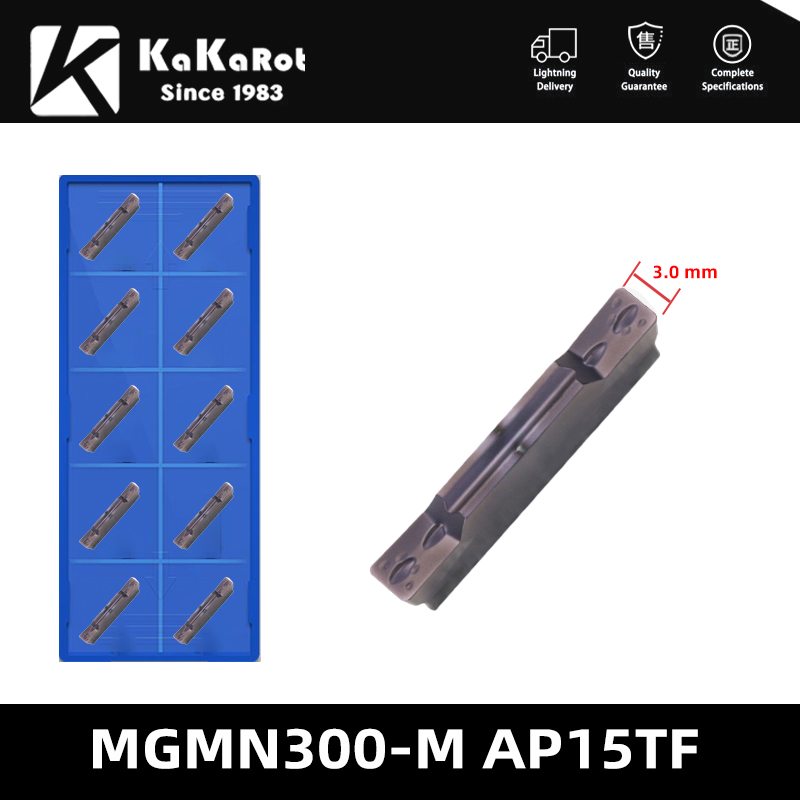 KaKarot Inserti in metallo duro zoppo per scanalatura MGMN150 MGMN 200 G MGMN250 MGMN300 M MGMN400 MGMN500 AP15TF Taglierina per tornio MGEHR MGEHL: giallo