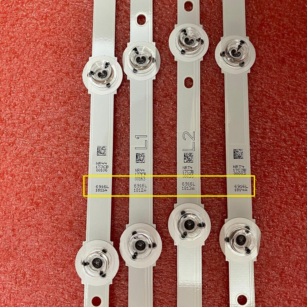 Tira de luces LED de retroiluminación, accesorio para Panasonic TX-47AS650, TX-47AS740, TX-47AS650E, TX-47ASM651, TX-47AS650B, TX-47AS740E, 10 unidades/juego