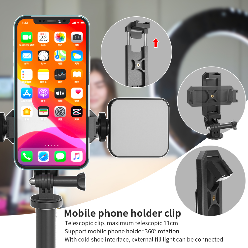 Universal Tripod Stand Voor Telefoon 360 ° Rotatie Handheld Fotografie Statief Mini Desktop Tripod Stand