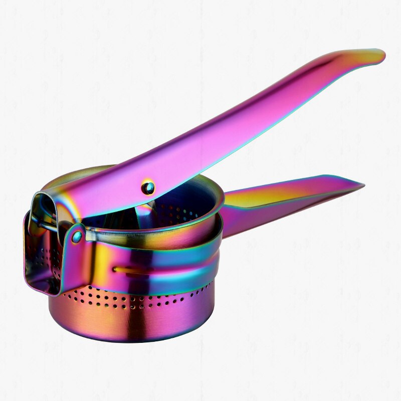 Kitchen Tools Potato Masher Ricer Maker Tool Stainless Steel Orange Lemon Juicer Hand Press Manual Fruit Pomegranate Squeezer: rainbow A