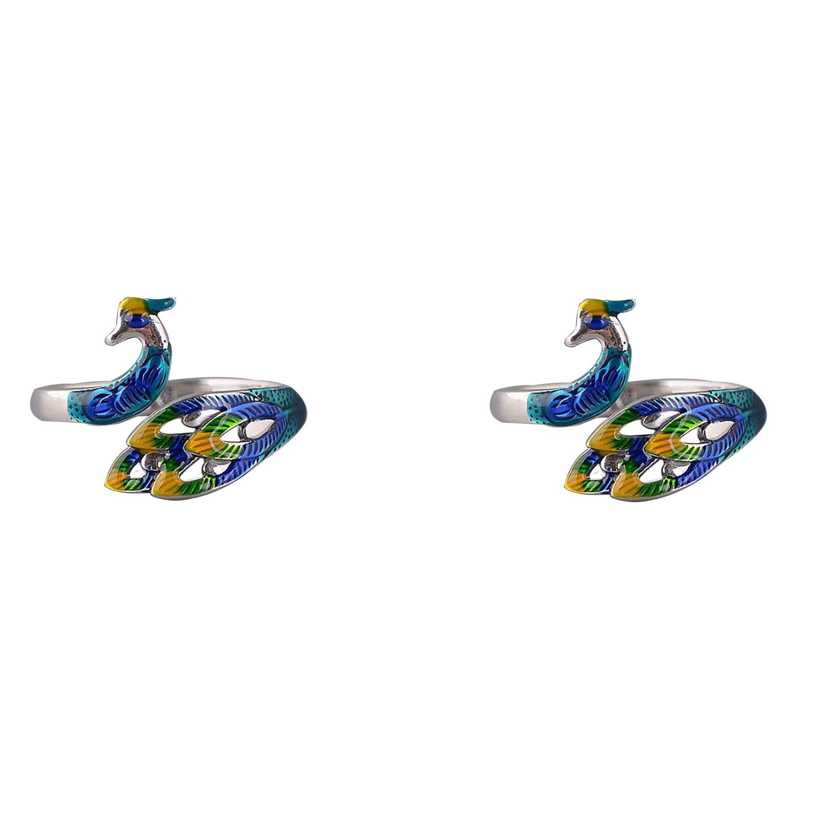 Adjustable Knitting Loop Crochet Loop Knitting Accessories Knitting Ring For Clothing Blue Peacock #J20: B