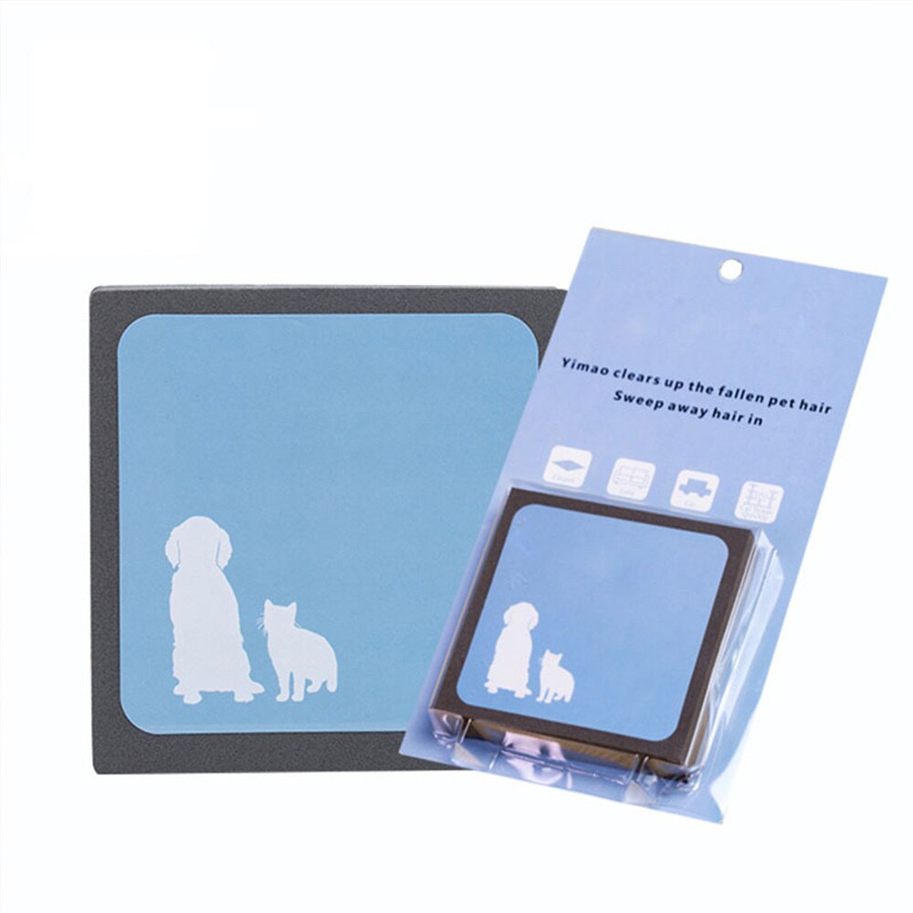 Cepillo de espuma de electricidad estática para perros y gatos, esponja que quita pelos para mascotas, limpiador de uso doméstico o en coche, asientos, camas, esteras, herramienta de limpieza