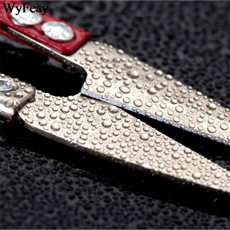 12Pcs/Lot Sewing Scissors U Shape Zigzag Scissors Sewing Embroidery Thrum Yarn Shears Metal Scissors Needlework Fabric Supplies