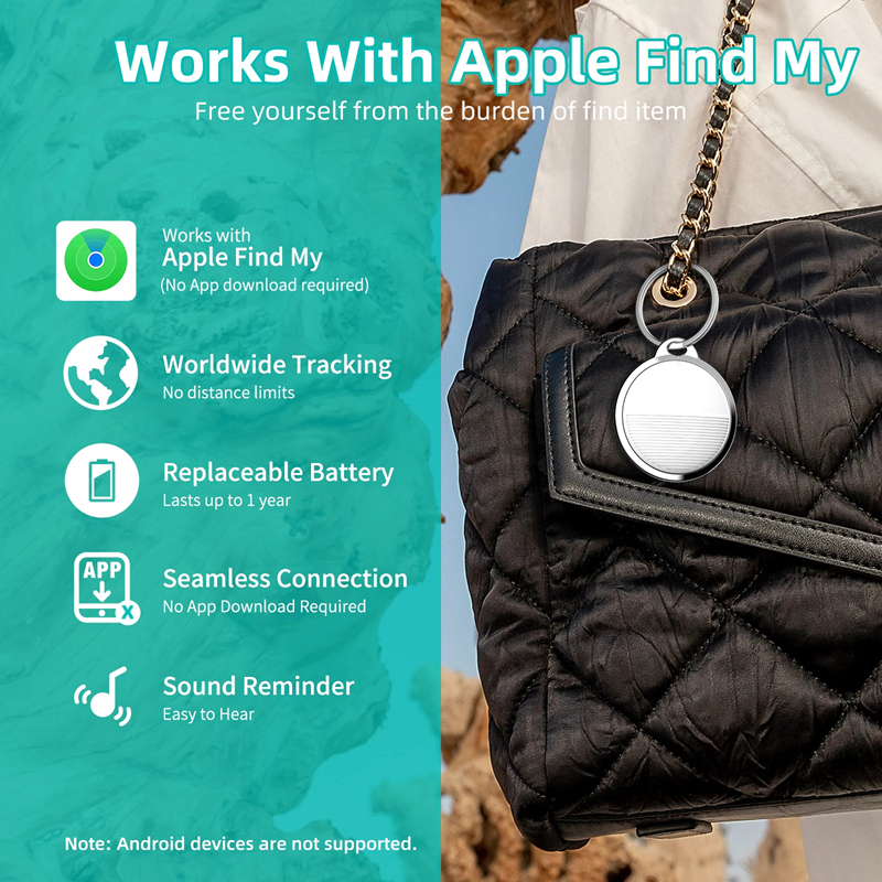 XIAOMI Smart Airtag Bluetooth GPS Draagbare Tracker Werk met Apple Vind Mijn APP Air Tag Tracker Locator Huisdier Key Finder voor IOS