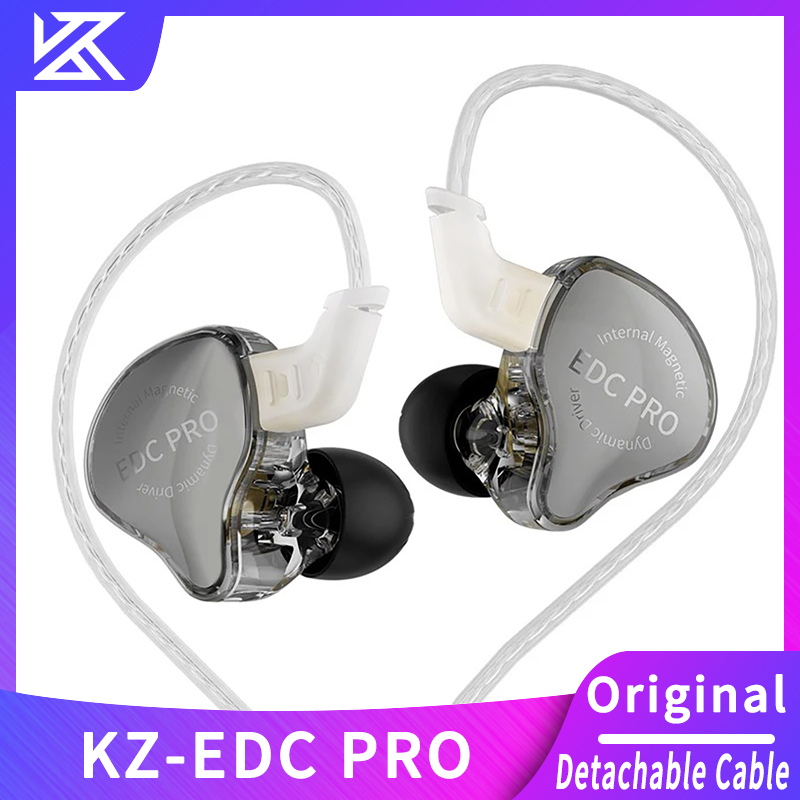 KZ EDC PRO HIFI 3,5 MM AUX bedrade oortelefoon Dynamische hoogwaardige monitor In-ear oordopjes Afneembare kabel Harman EDXPRO Lite