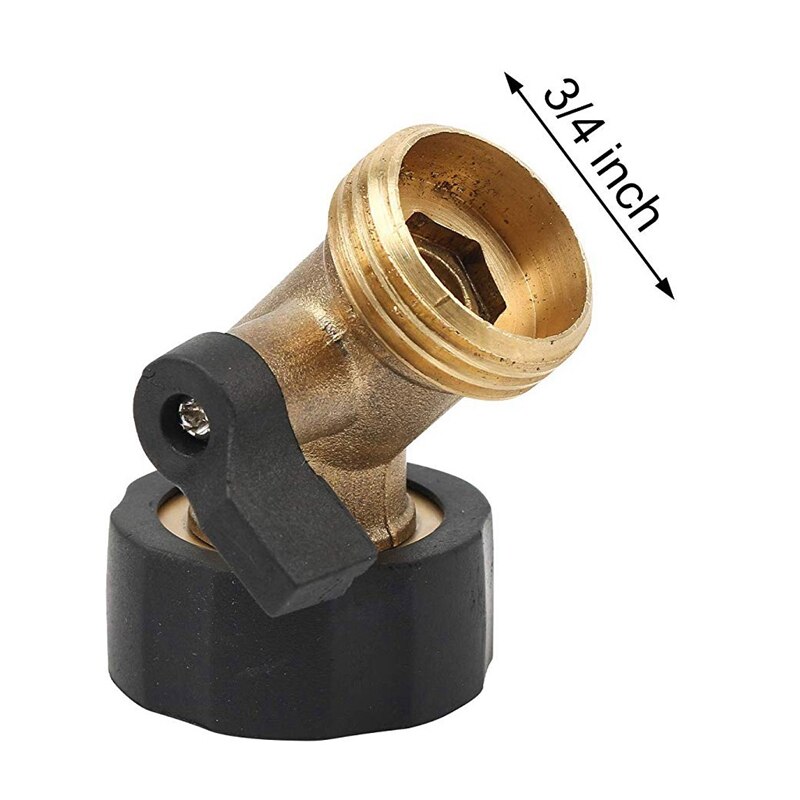 Zware Messing Afsluiter 3/4 Inch Zwanenhals Tuinslang Connector Voor Tuinslang En Water Kraan, set Van 2