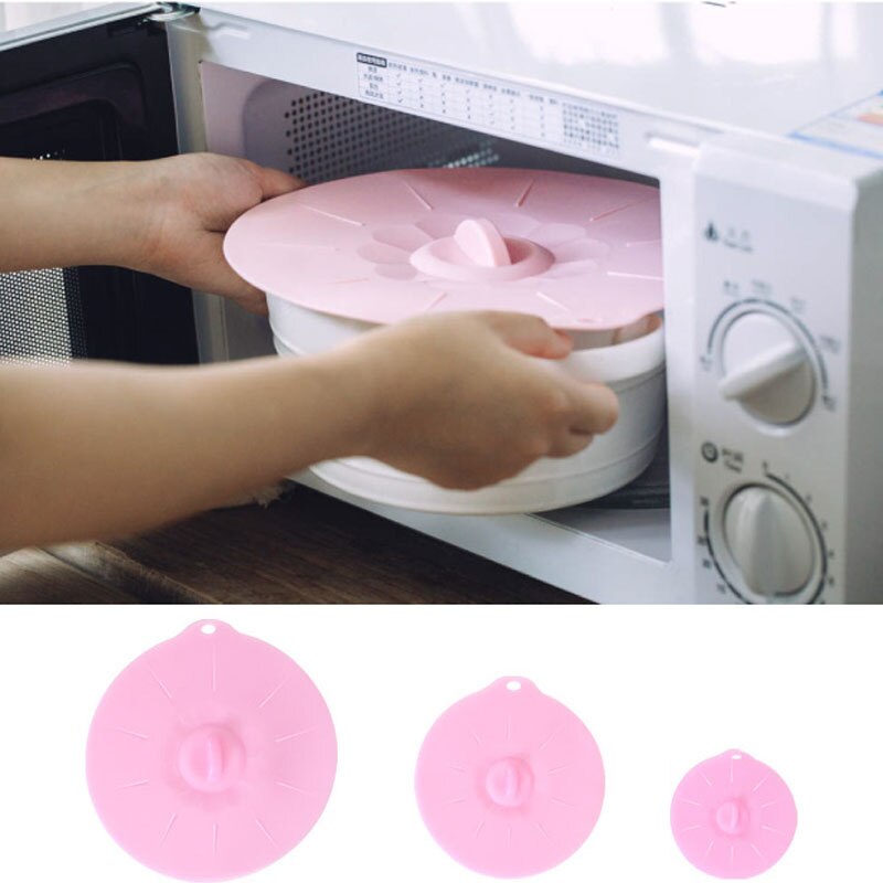 Silikon Deckel Lebensmittel Abdeckungen Mikrowelle Becher Töpfe Schalen Deckel Küche Zubehör Kochen Werkzeuge Blume Kochgeschirr Saug Deckel