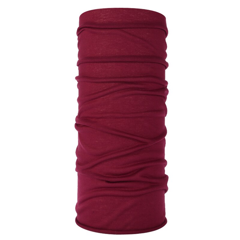 Multifunctional Ghost Skull Head Scarf Neck Warmer Tube Halloween Bandana Headband Neckerchief Magic Headscar Halloween: wine red