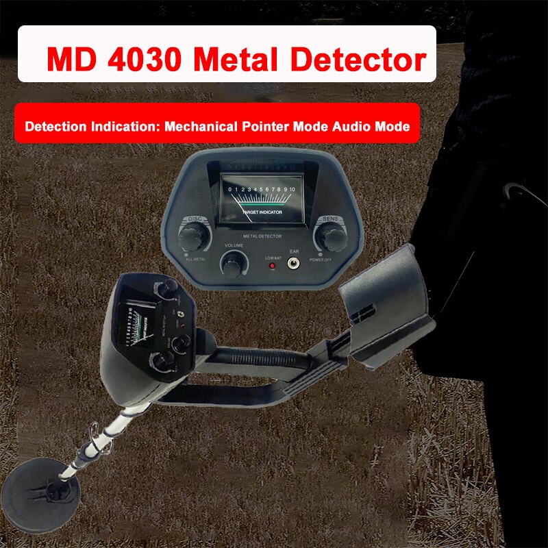 2022 Md 4030 Metal Detector Underground Gold Detector MD-4030 Metalen Lengte Verstelbare Schat Hunter Seeker Draagbare Detector