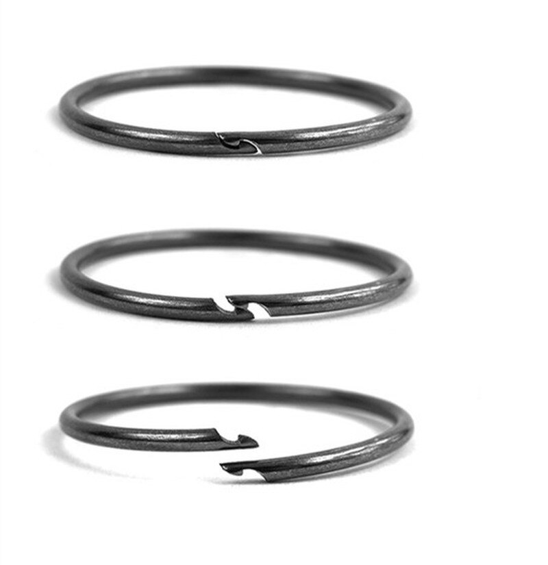 Mini 1pc snabbkoppling nyckelring med 5 st tec legering fjäder krok nyckelring set utomhus hängande spänne karbinhake nyckelring nyckelring
