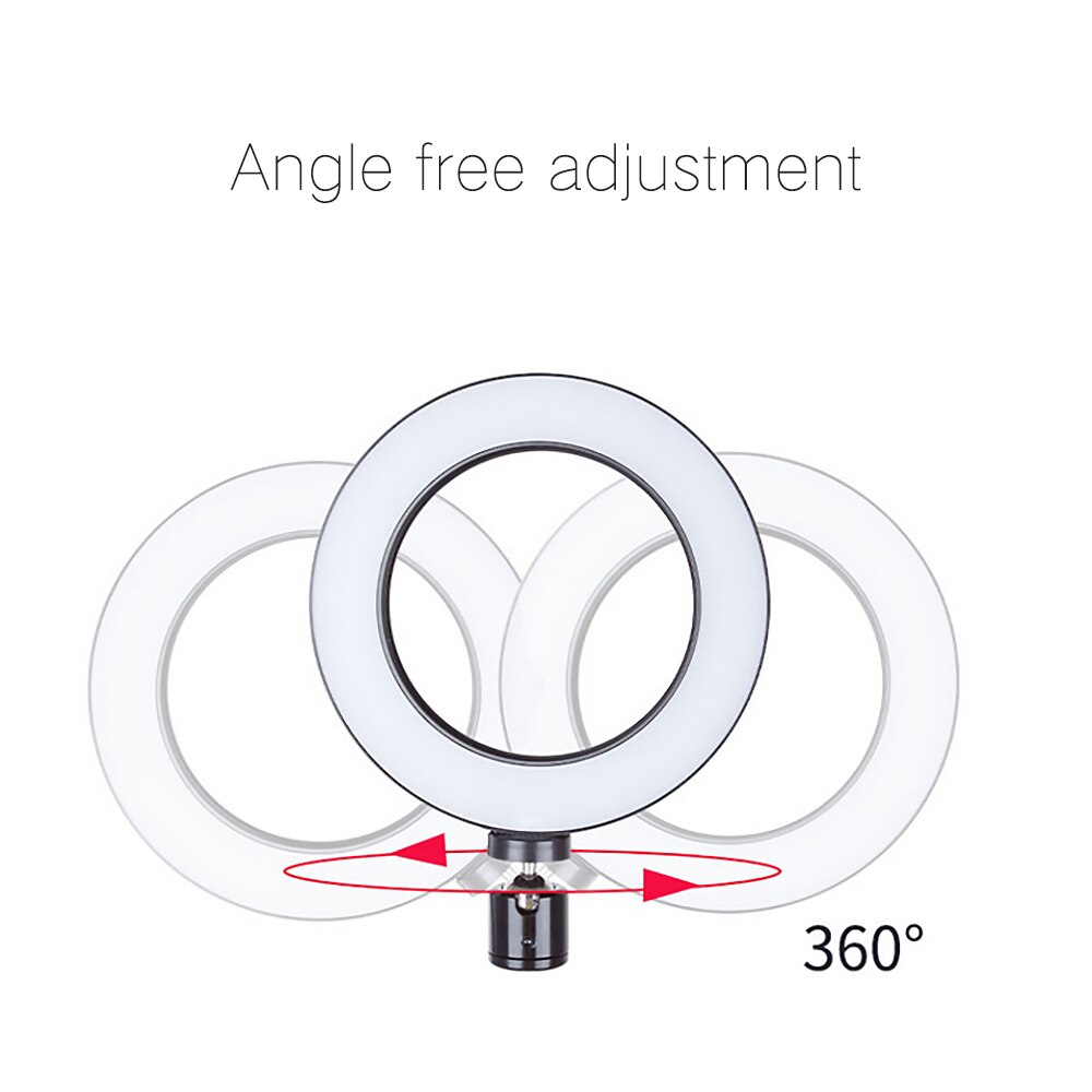 LED Selfie Ring Light Dimmable Photography Lighting LED Ring Lamp Selfie Enhancing Fill Light For Phones 20/26cm