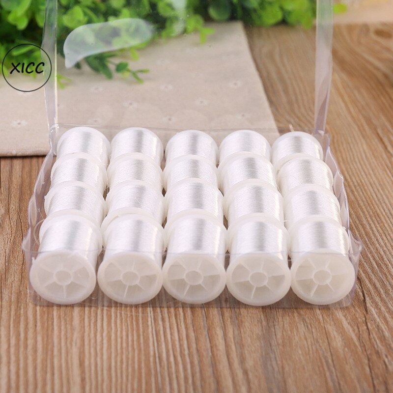 High Strength White Nylon Fishing Cord For Sewing Patches On Clothes Bags Invisible Line Threads For Daisy Chain Jewelry Beaded