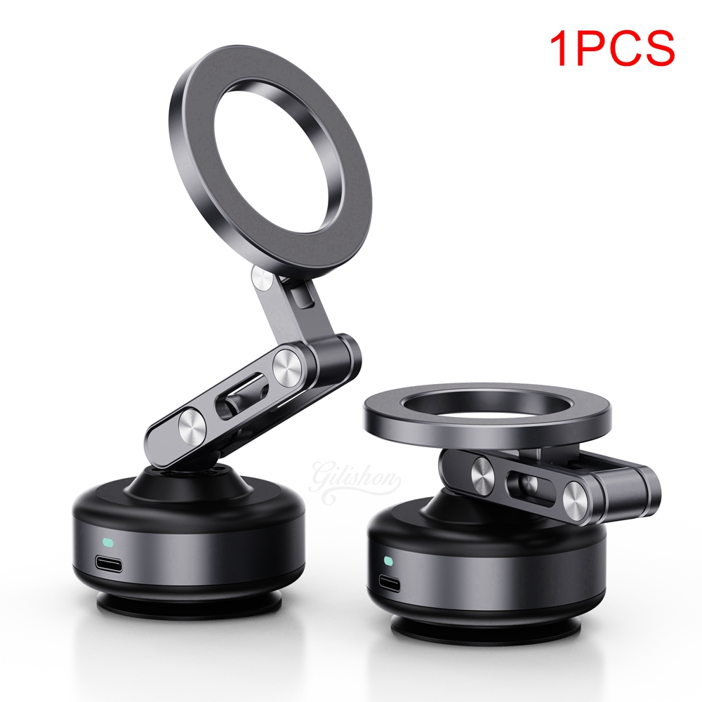 2025 360 ° Soporte magnético de rotación para teléfono de coche, soporte estable plegable magnético para coche, soporte con ventosa eléctrica portátil: Default Title