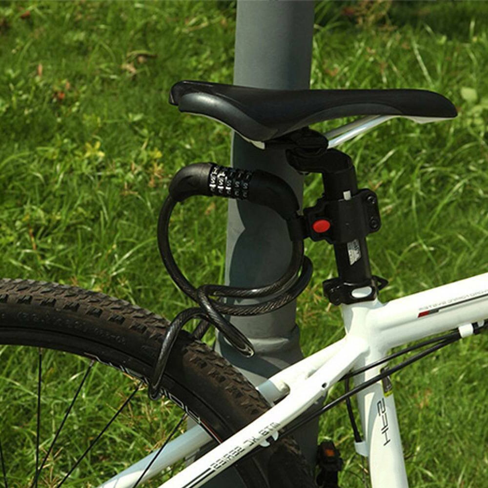 Bike Password Lock Anti-Theft Combination Number Code Bicycle Lock Steel Cable Chain Security Safety Lock Bike Cycle Accessories