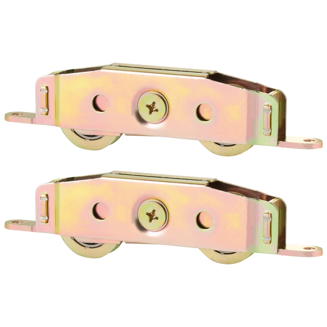 Conjunto de rodillos tándem para puerta corredera, ruedas para ventana y puerta corredera, rodamiento de rueda de bolas, reemplazo de rodillos para puerta corredera de Patio, 2 uds.
