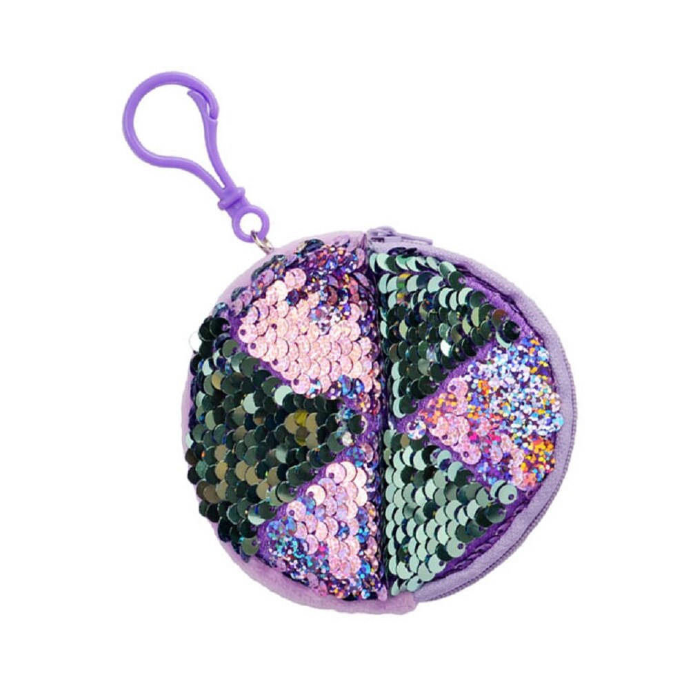 Chica lentejuelas Mini Sparkle bolso monederos para niñas pequeñas lentejuelas monedero monederos billetera inteligente Mini Slim tarjeta monedero bebé carteras: F