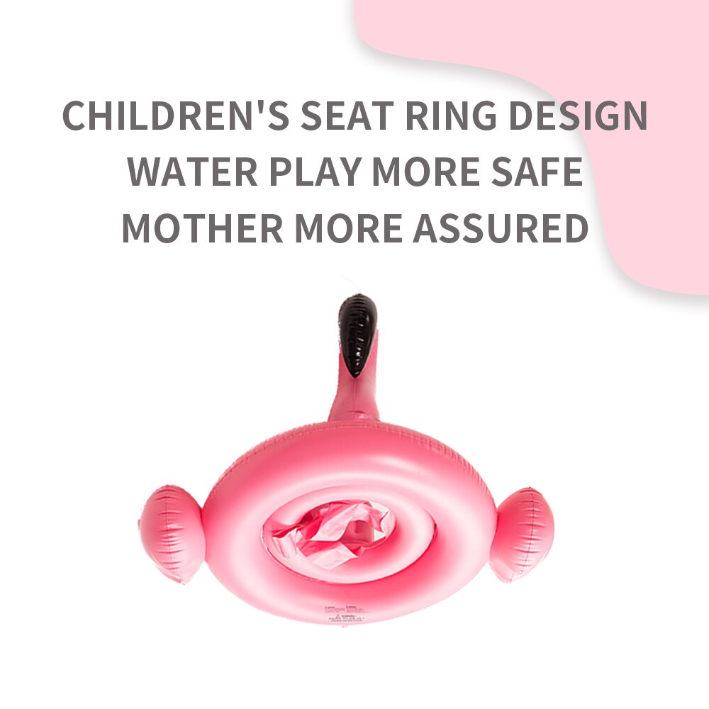 Happyflute Aufblasbare Weiß Schwan Flamingo Baby Schwimmen Rettungsring Kind Sitzen Ring