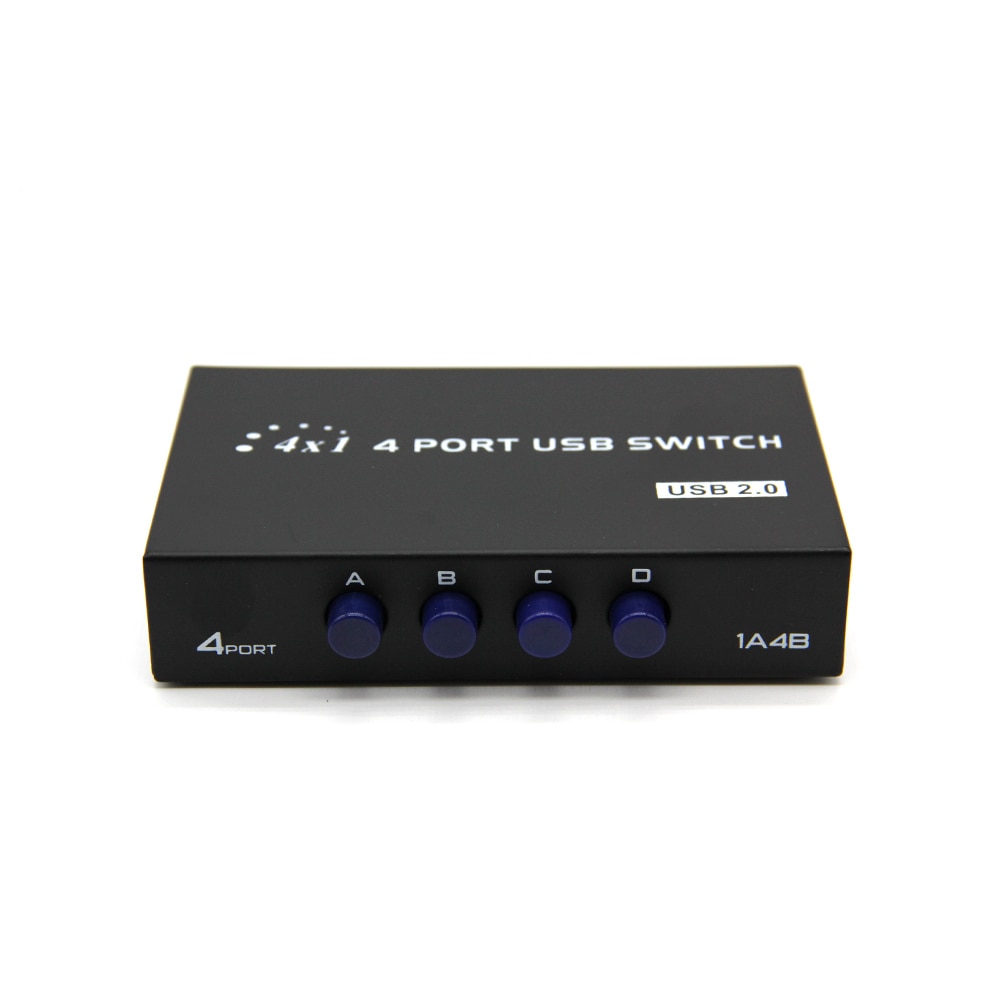 Kvm Video Switch Splitter 4 Port Vga Svga Video Hd Signaal Versterker Booster Splitter Sharing Box Voor Pc
