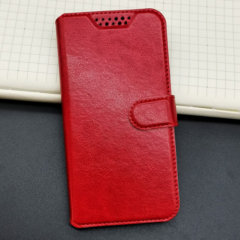 Voor Infinix Smart 6 Smart6 6.6 &quot Portemonnee Case Flip Leather Back Protector Cover Telefoon Tas Tpu Zachte Siliconen shell: 031K Red