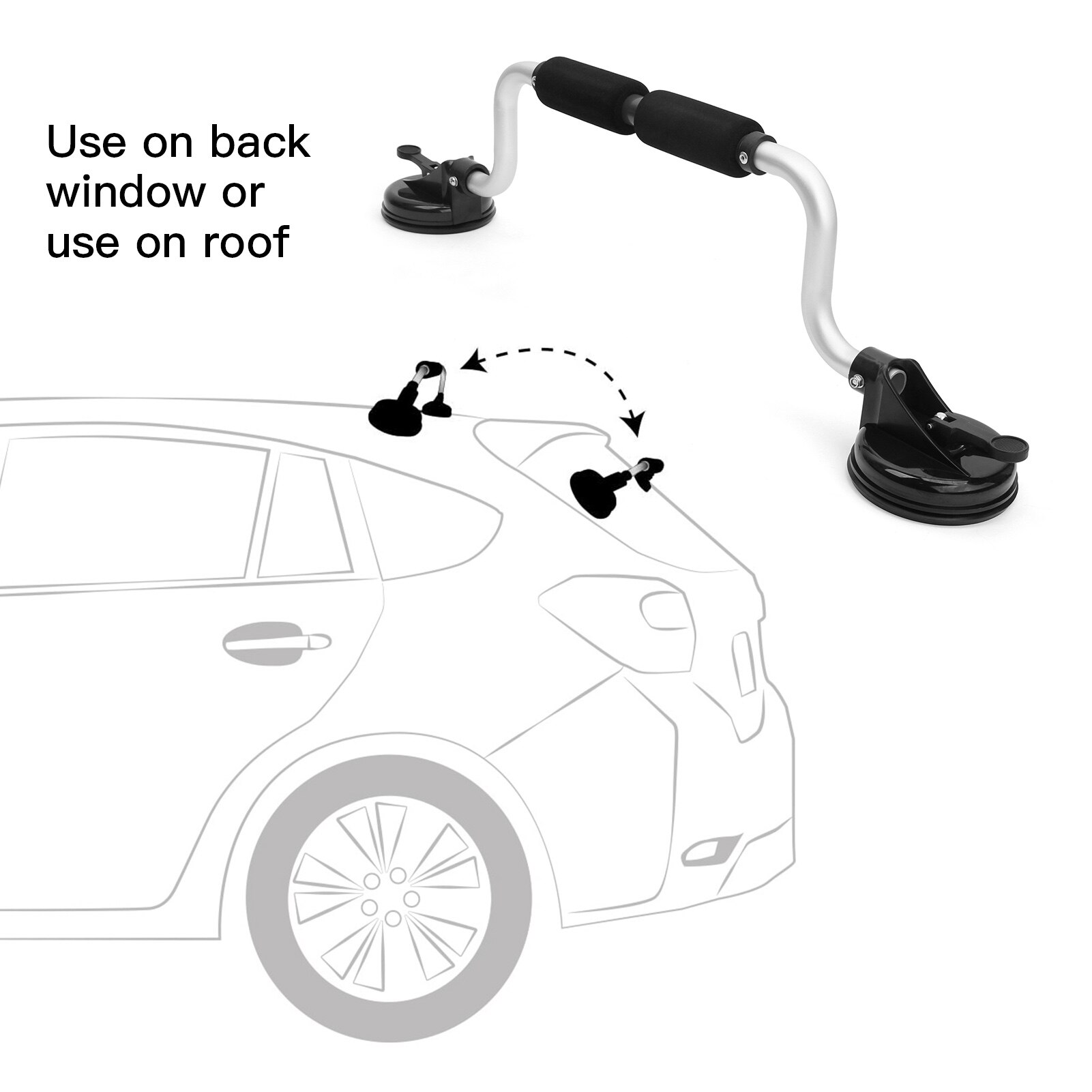 Aluminum Alloy Kayak Roller Kayak Rack Suction Cup Holder Canoe Mount Ship Roller Suction Boat Roller for Car Top