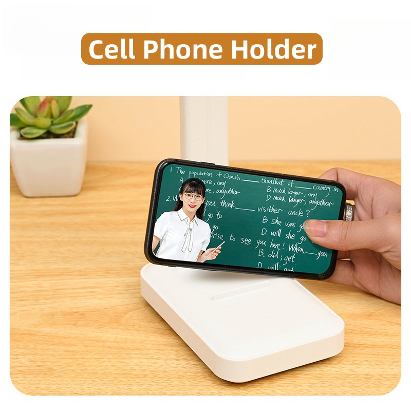 Lampada da tavolo a portato Protezione per gli occhi Lampada da lettura a portato dimmerabile al tocco Dormitorio per studenti Lampada da lettura per telecamera da letto Lampada da scrivania ricaricabile USB