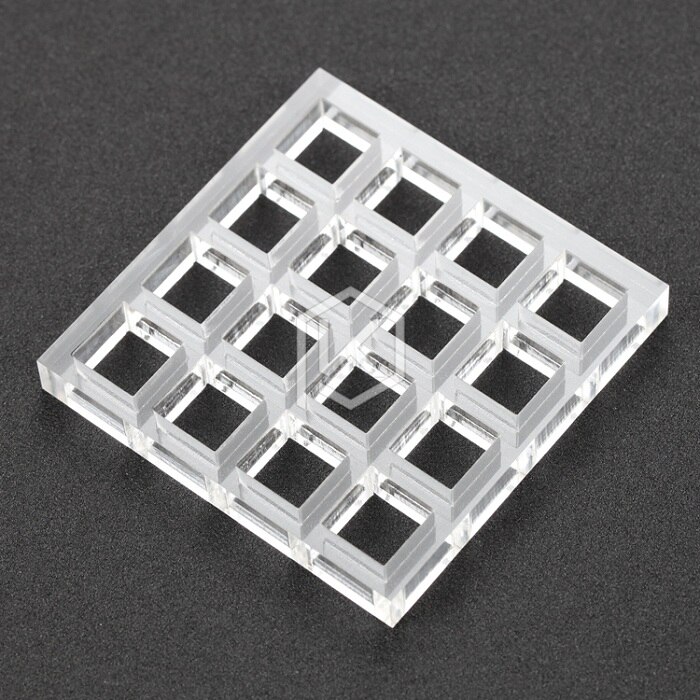 Probador de interruptor acrílico 2X2 2X3 3X3 4X4 7X7 9X9 para interruptores cherry mx: Acrylic Tesater 4x4