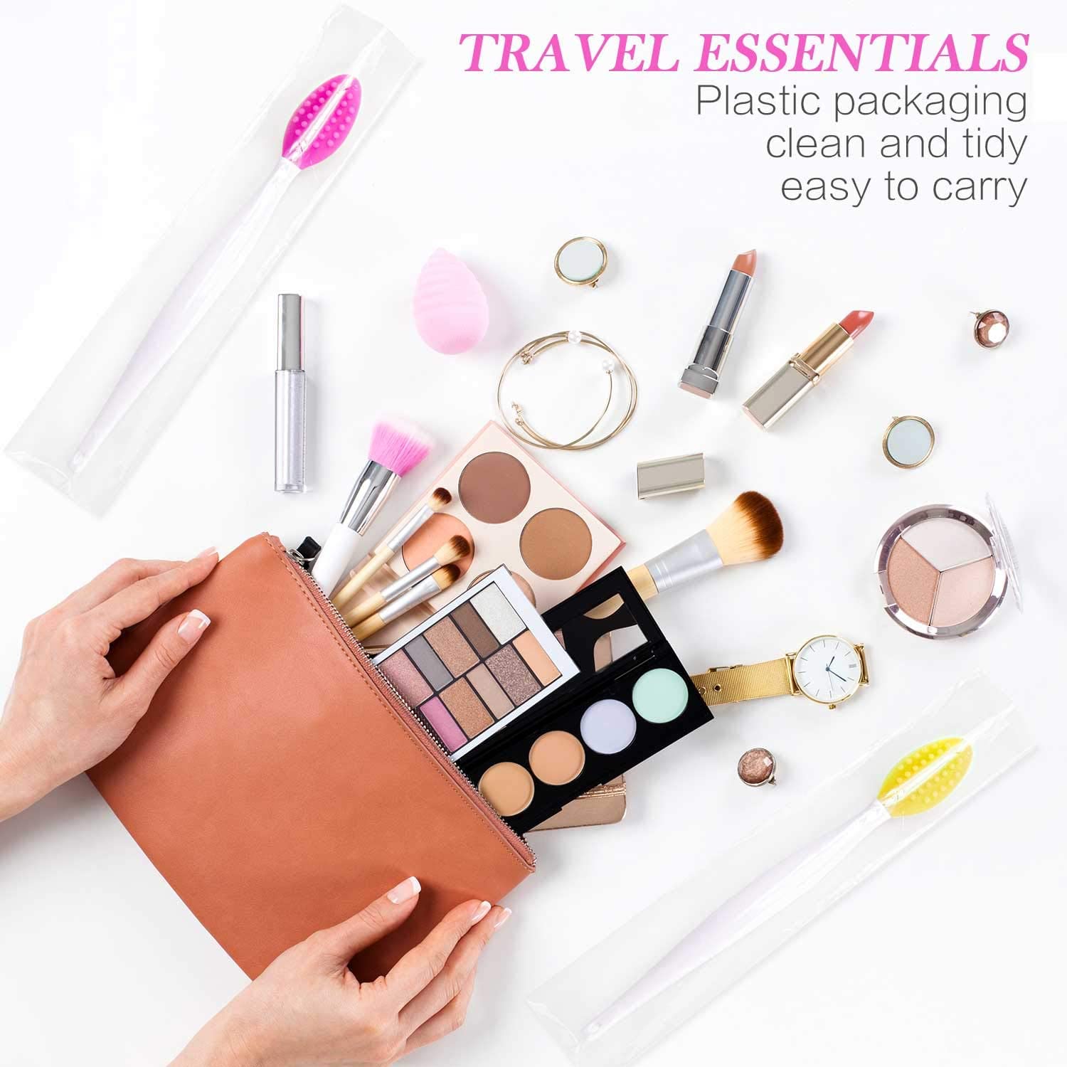 Silicone Lip Brush Tool Double Sided Soft lip Brush Wash Face Brush Scrub Clean Exfoliating Facial Lip Brush